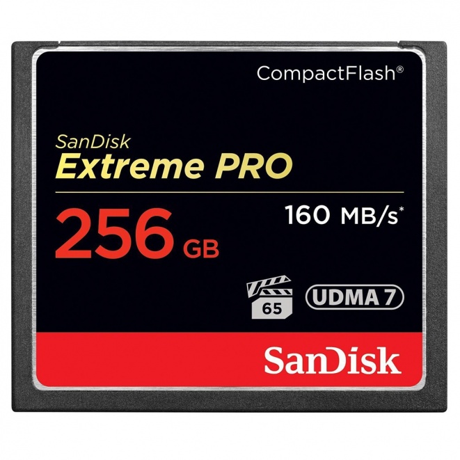 SanDisk Extreme Pro 160MB sec Compact Flash Card 256GB